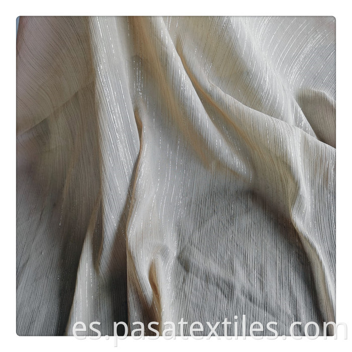 Hot sale metallic foil chiffon fabrics 